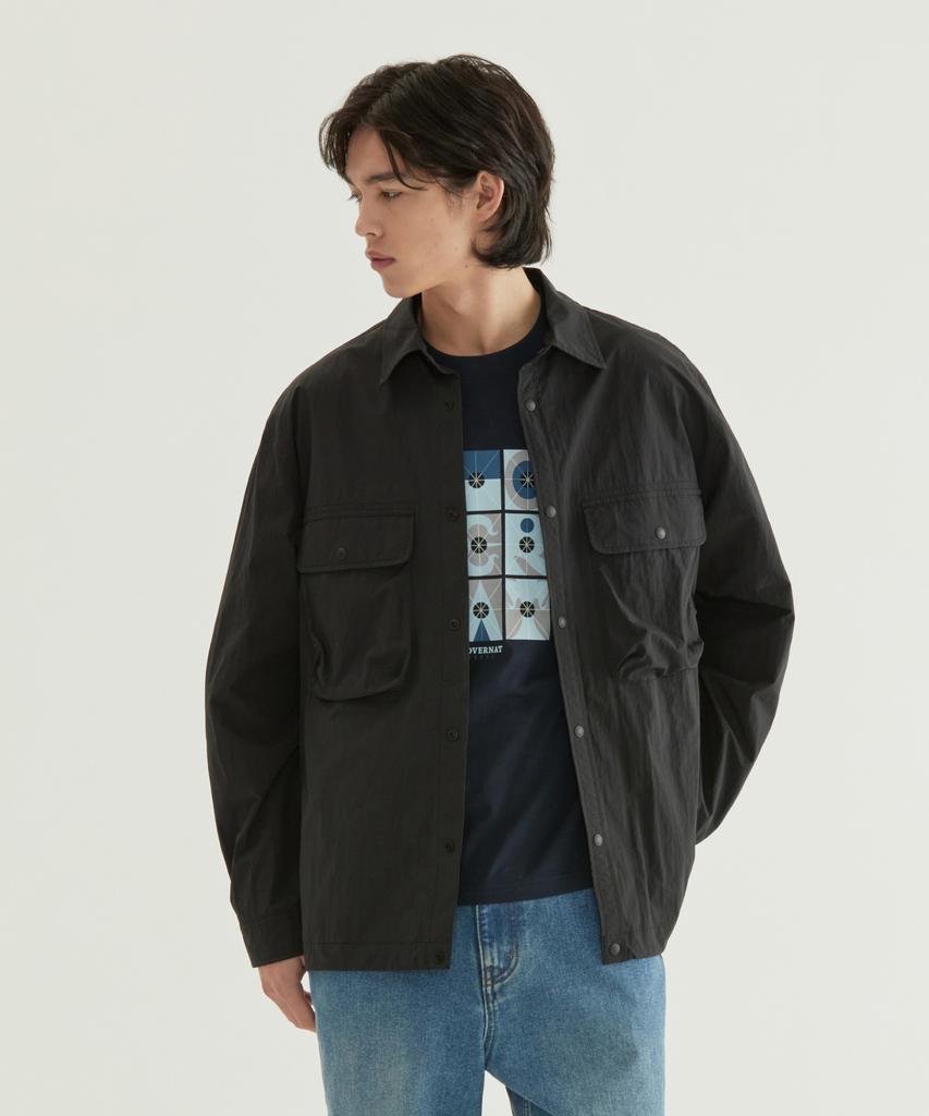 COVERNAT Work Nylon Shirt Black