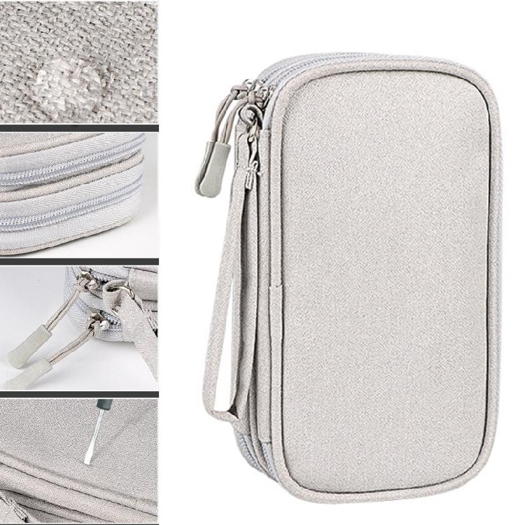 Waterproof Storage Bag Double Layer  for Data Cable/ Power Bank/Headphone