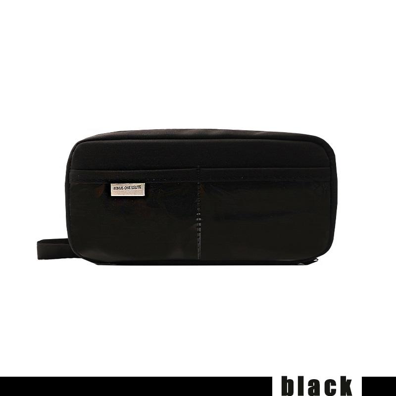 Volcano Layer Pencil Bag Pen Case Transparent Pocket 3 Compartments Handle Storage Pouch for Stationery