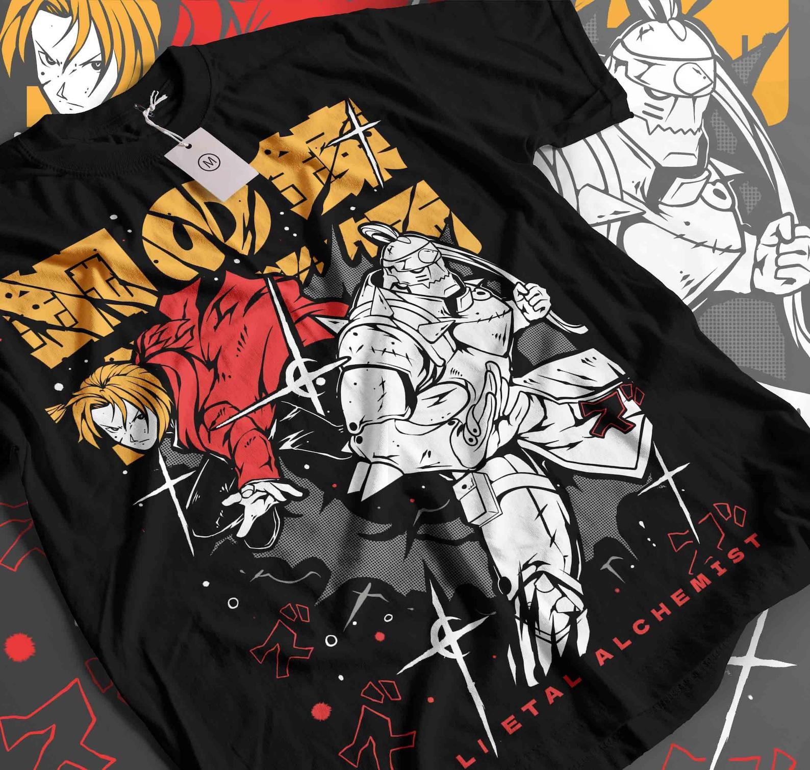 Anime Manga Graphic Tee, Unisex Cotton Streetwear Shirt 2XL