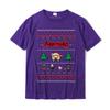 Aggretsuko Ugly Christmas Sweater Rage Short Sleeve Shirt Customized Tops Shirt Cotton Unisex T Shirts Customized Retro