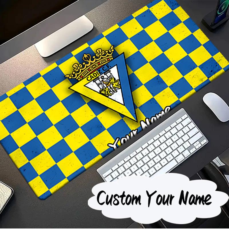 Custom Name Mouse pad Cadiz Cf Badge Design Mouse pad, Gaming Mouse Pad, keyboard pad, Desk Decor for computer notebook Fan Birthday Gift