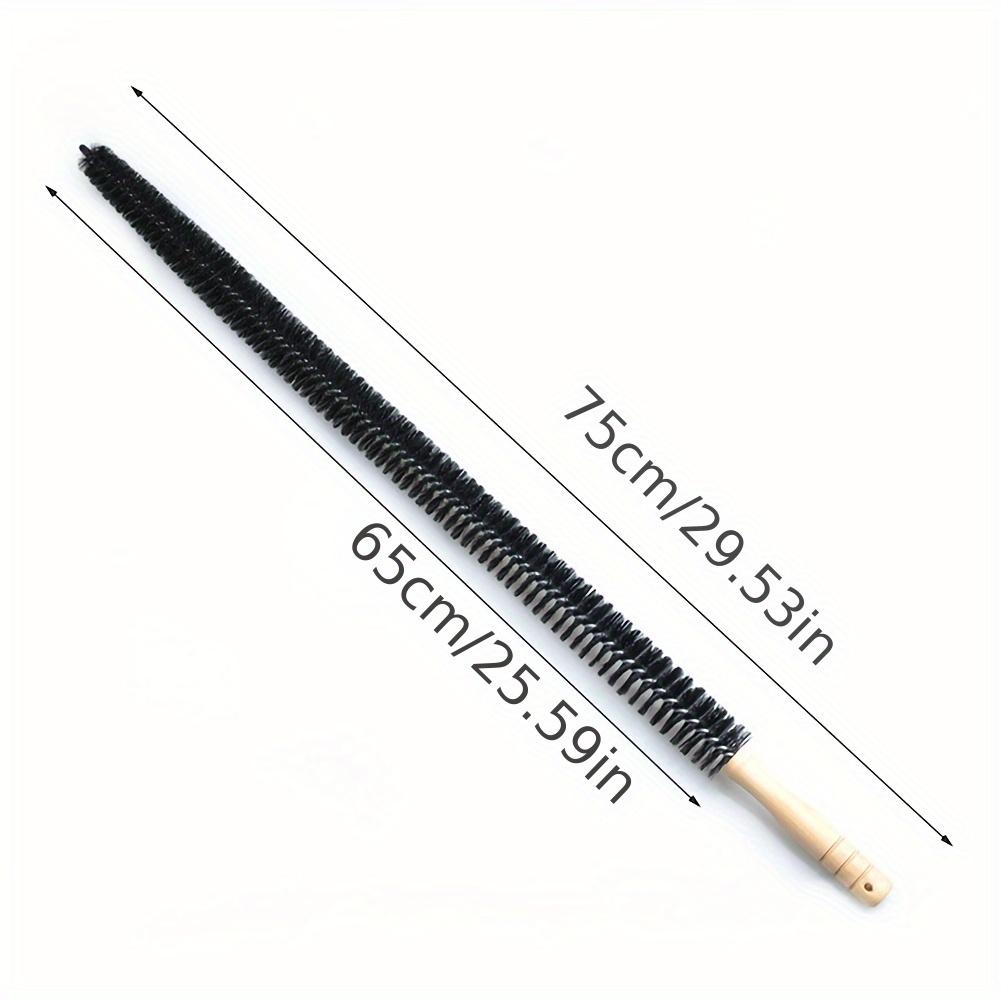 Heat Sink Cleaning Brush with Wood Handle and Nylon Bristles for Vents, Air Conditioning, Sinks, Washing Machines, Dryers