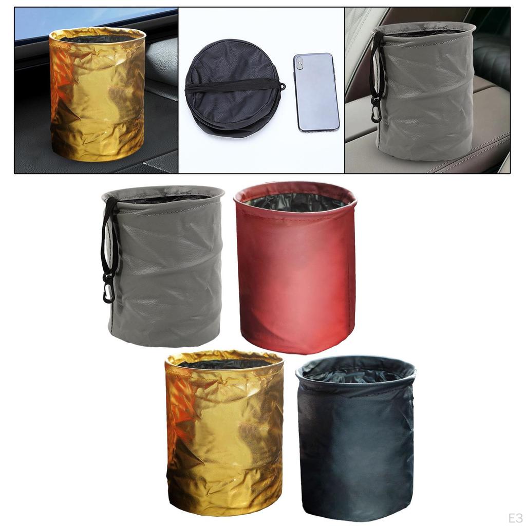 Foldable Car Trash Can Hanging Garbage Bin Large Capacity Multipurpose Universal Bag
