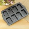 Non Stick Cupcake Cake Pans 8 grid Mold For Mini Loaf Pan Baking tools Carbon Steel Rectangle Small Bread Household Oven Trays
