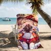 Beach Towel with Genshin Impact characters Pattern - soft,absorbent,machine washable Lightweight&Modern,swimming,Travel Essentials