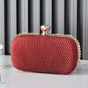 Red Small Bag for Women Diamond Border Dtripe Purse Evening Cluth Bags Luxury Designer Handbags Phone Crossbody Shoulder Wallets