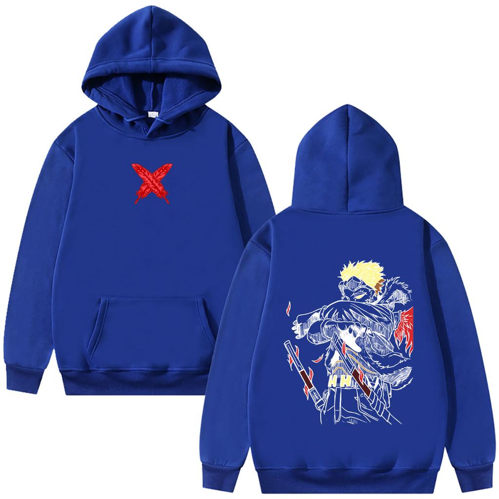 Hot Anime My Hero Academia Print Hoodie Cartoon Takami Keigo Hawks Graphic Sweatshirt Unisex Manga Vintage Pullover Hoodies