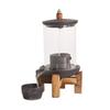 Retro Zen Backflow Incense Burner - Sandalwood & Agarwood Decorative Piece