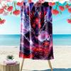 Name Custom Dragon Art Print Beach Towel, Large Soft Quick Dry Towel for Beach Camping Swimming