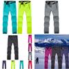 Ski Outdoor Hiking Pants Women Warm Fleece Padded Windproof Waterproof Trousers
