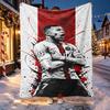 Kylian Mbappe Pattern Blanket for Home Decoration, Bed, Sofa, Car Travel, Camping, Suitable for All Seasons, Birthday Christmas Gift