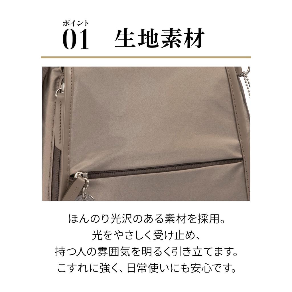 Backpack 10L Adult Casual Glossy Lightweight 20123 Gray [Kanana Project] PJ-18