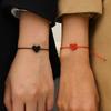 1-20pcs Love Red Rope Bracelet Handmade Weaving Hand Ropes Foot Ropes Heart Shaped Couple Style Transfer Jewelry Gift