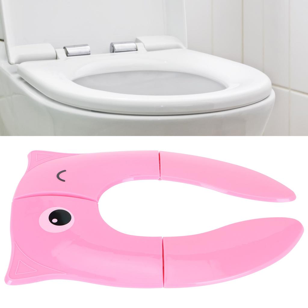 Folding Potty Seat Pad Portable Baby Toddler Toilet Training Seat Non Slip Pad for Travel(Green )
