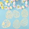 40 Pieces Wooden Easter Eggs for DIY Crafts Painting And Home Decoration Perfect Easter Holiday Decorations And Craft Supplies