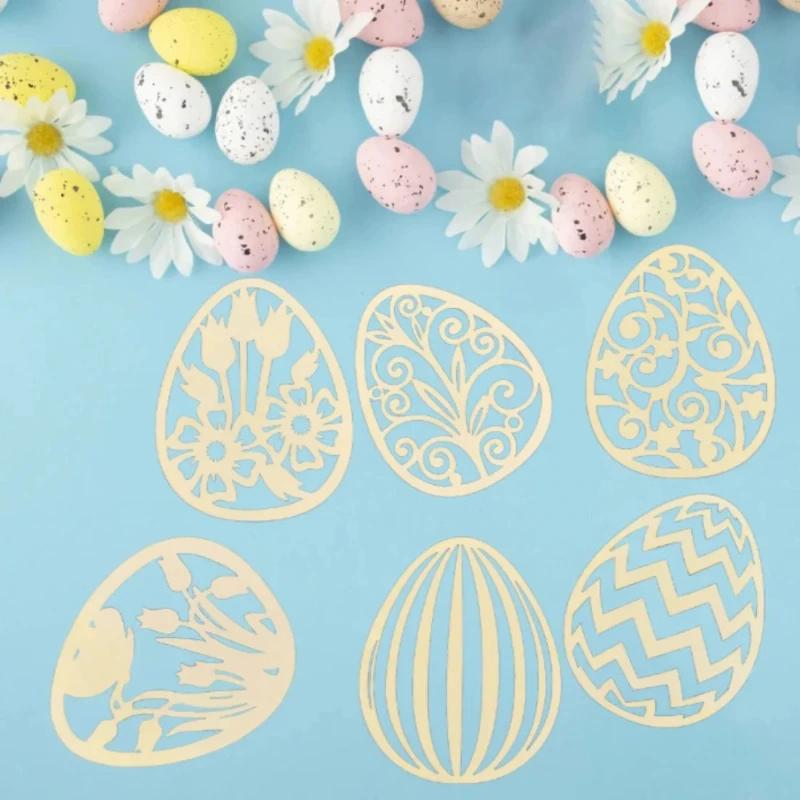 40 Pieces Wooden Easter Eggs for DIY Crafts Painting And Home Decoration Perfect Easter Holiday Decorations And Craft Supplies