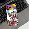 Cute Cartoon Couple  Phone Case For iPhone 17,16,15,14,13,12,11 Plus,Pro Max,XS,Soft Silicone Black Cover