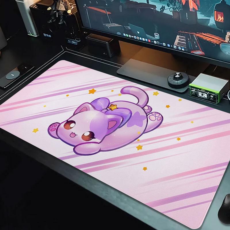 Aphmau Large Size Mouse Pad Large Gaming Table Cushion Non-slip Laptop Tablet Big Mousepad XXL Mat Mini PC Playmat With Lock edge
