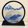 1pc Dynamic Sand Art In Glass Frame, 3D Ocean Waves Hourglass Design, Creative Home and Office Decor, Unique Holiday and Birthday Gift