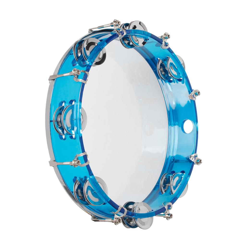 10 Inch Handheld Tambourine Double Row Tambourine Drum Set Percussion Instrument Musical