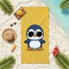 Cute Penguin Cartoon Towel Soft Pool Gift For Travel Gym Shower Camping Quick Dry Sports Beach Towels