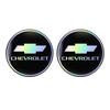 nwguq1 2Pcs Car Emblem Water Cup Pad Color Insulated Coasters Mat For Chevrolet Corvette Montana TrailBlazer Silverado Traverse Camaro