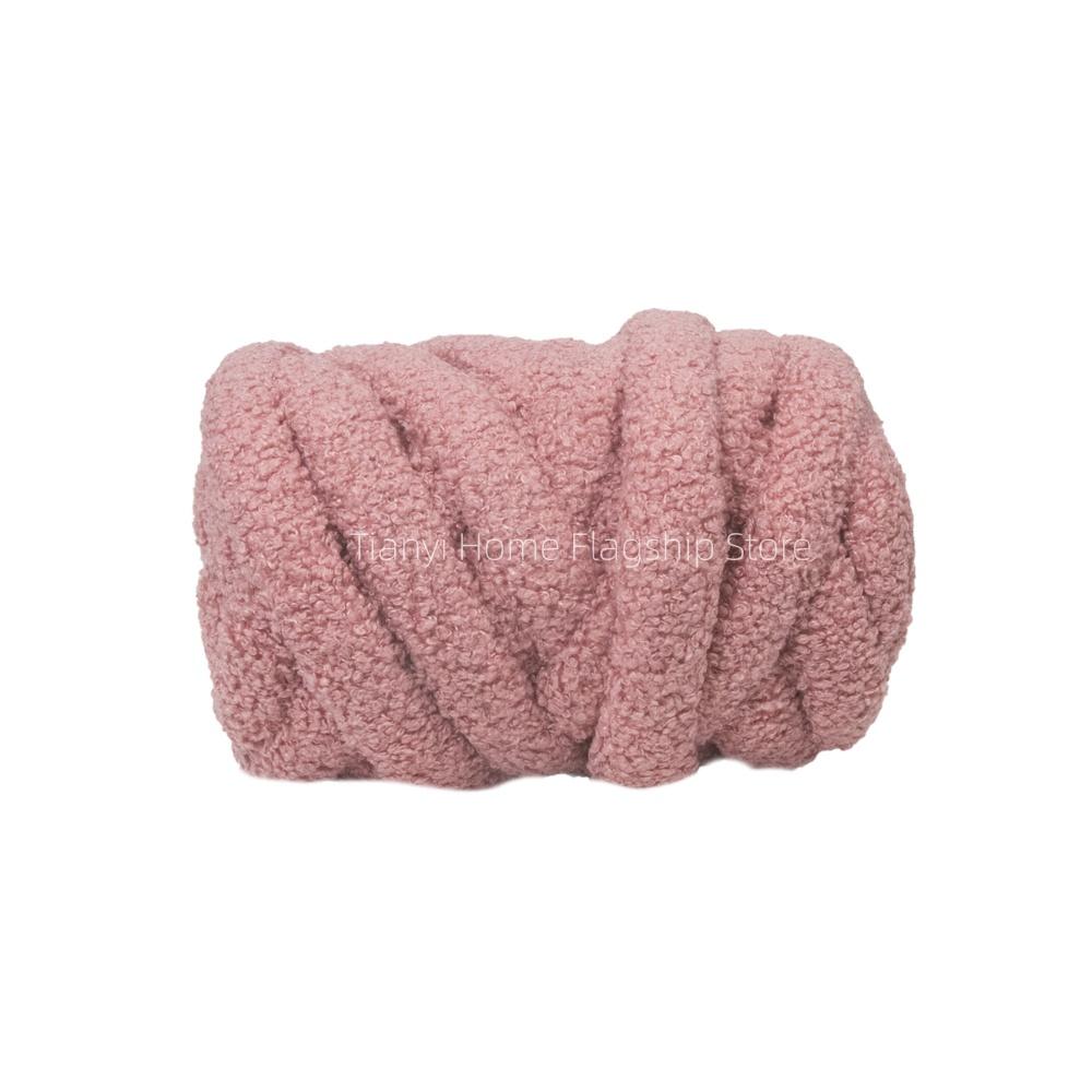 500g Teddy Roll Dickes Garn Dickes Kern Baumwollwolle Schlauchgarn DIY Decke Kissen Sperriges Arm Garn Handarbeit Stricken Garn Spinnen