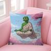 Funny PPepe The Frog   Personalized Pillow Cover Kids Bedroom Wild Party Decor Pillowcase kid Birthday shower Gift