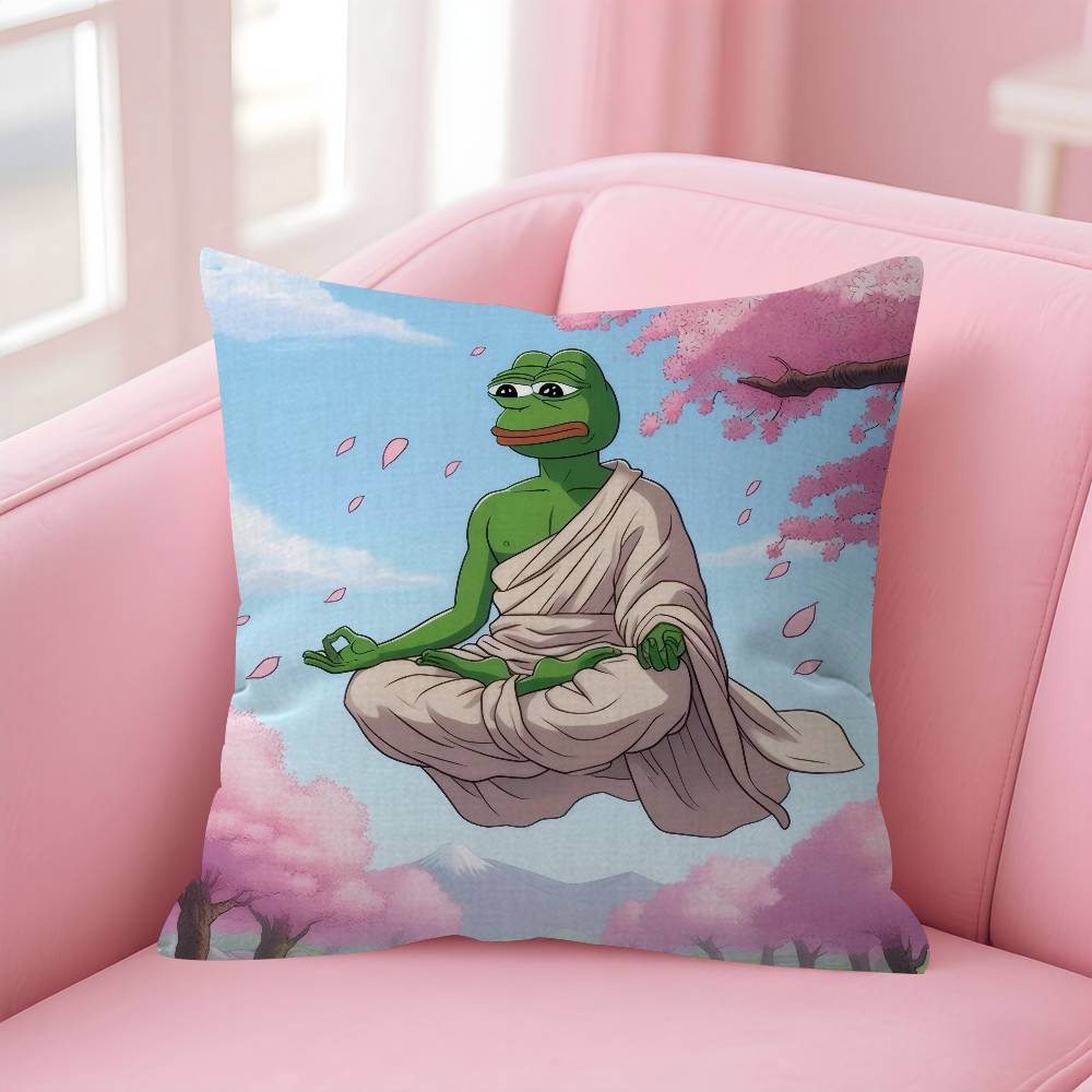 Funny PPepe The Frog Personalized Pillow Cover Kids Bedroom Wild Party Decor Pillowcase kid Birthday shower Gift
