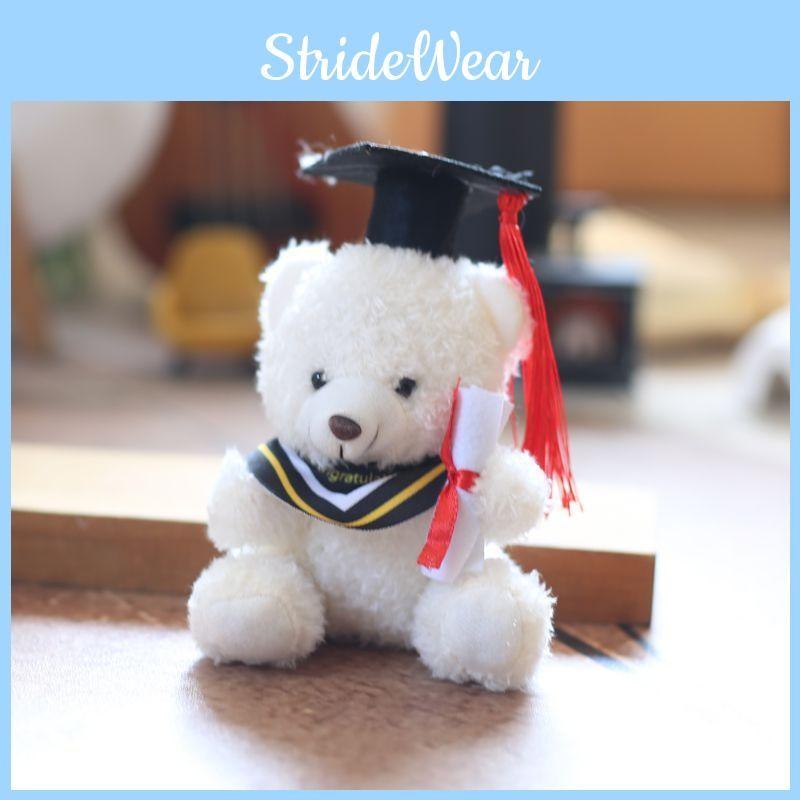 Doctor Bear Keychain Backpack Pendant Super Soft Pp Cotton Graduation Kids Gift