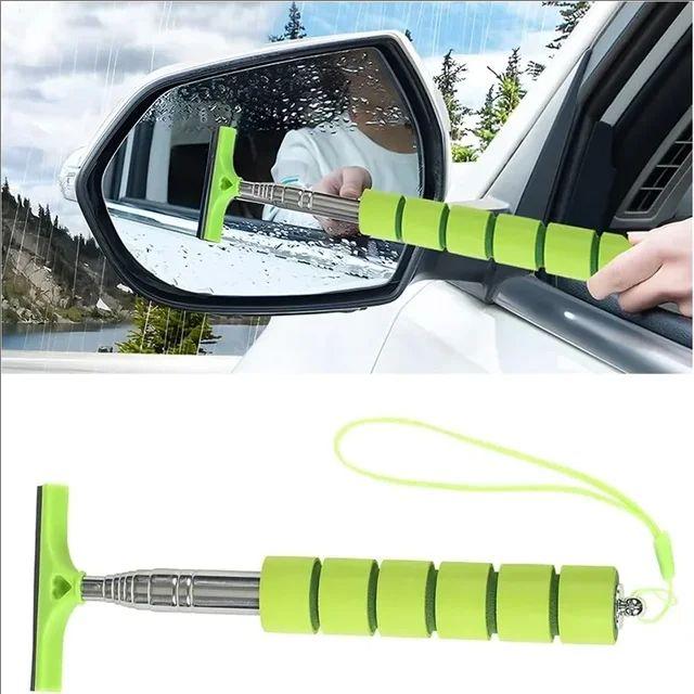Car Accessories Car Rearview Mirror Wiper Stainless Steel Telescopic Wiper Glass Defogger Wiper Cleaning Car Wiper Blade