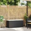 VidaXL Banc de jardin avec coussin noir 110x40x44 cm résine tressée, banc d'extérieur, banc de patio, siège de jardin, banc 4104145