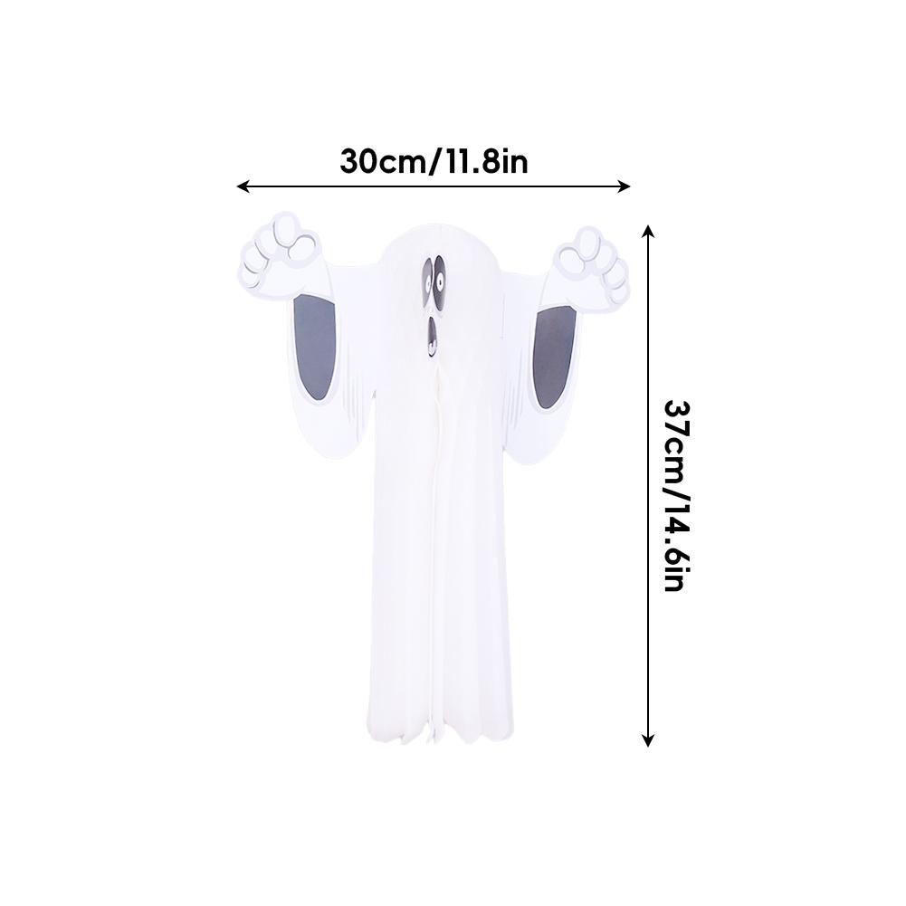 Halloween Hängedeko Geist Hexe Spinne Kürbis Papierlaternen DIY Halloween Hänge-Bastelarbeiten Halloween Veranda Deckenhänger