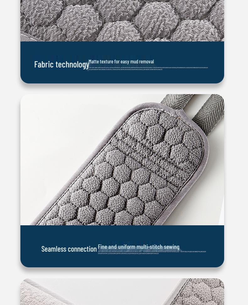 Men's Double-Sided Bath Scrubber, Deep Clean Coarse Grit, Free Shipping