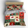 Christmas Tree & Ornaments Design Bedding set (1 duvet cover, 2 pillowcases, duvet not included)