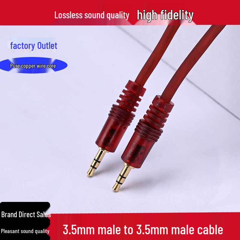 3.5mm Male-to-Male Soft Cable: 3.5 to 6.5mm Audio Cable for Speaker, Microphone, Phone, and Computer Sound Systems.