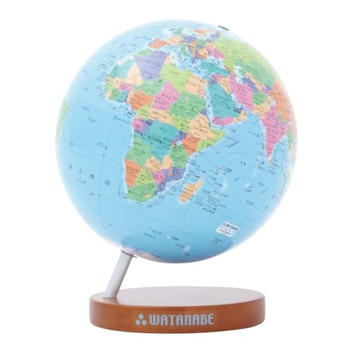 

Watanabe Teaching Aids Manufacturing Co., Ltd. Cities 15 WF Globe with Wooden Base 1502
