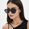 New Women Sunglasses High-end Retro Square Frame UV Protection Slimming Round Face MN5529