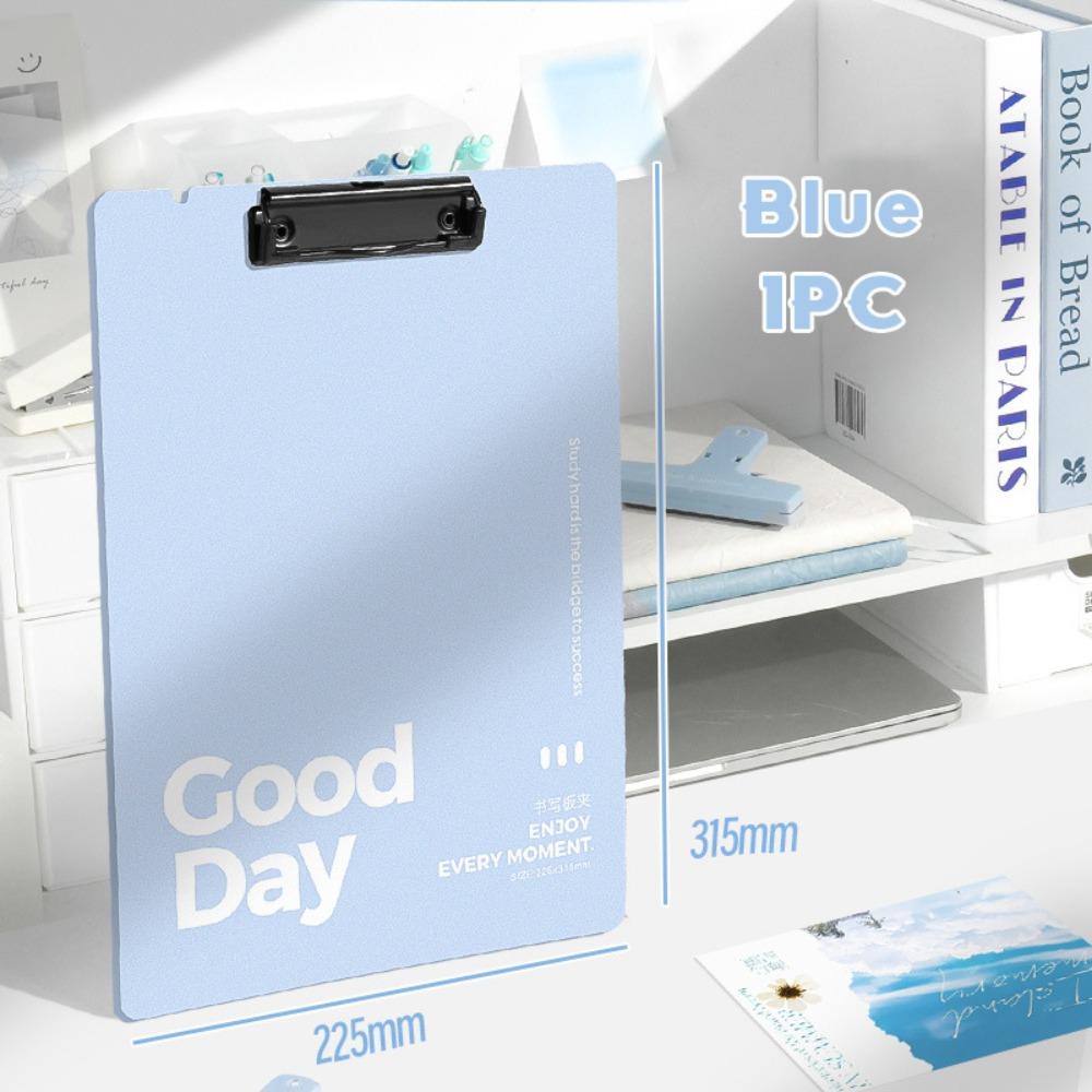 Simple Plastic A4 File Folder Thickened Hangable Storage Writing Clipboard Writing Pad Gift/Prize