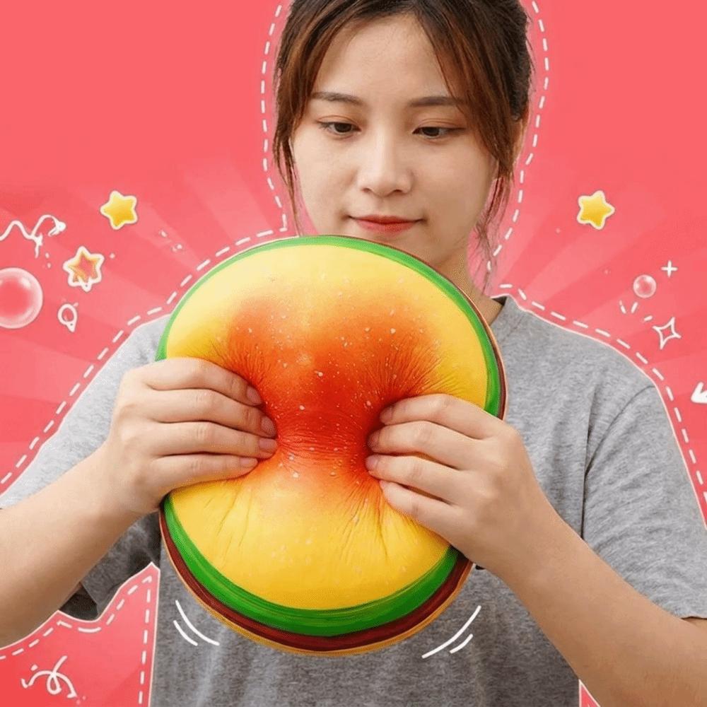 Slow Rebound Hamburger Stress Pinch Le Soft Squeeze Sensory Fidget Bread Autism Sensory Toy