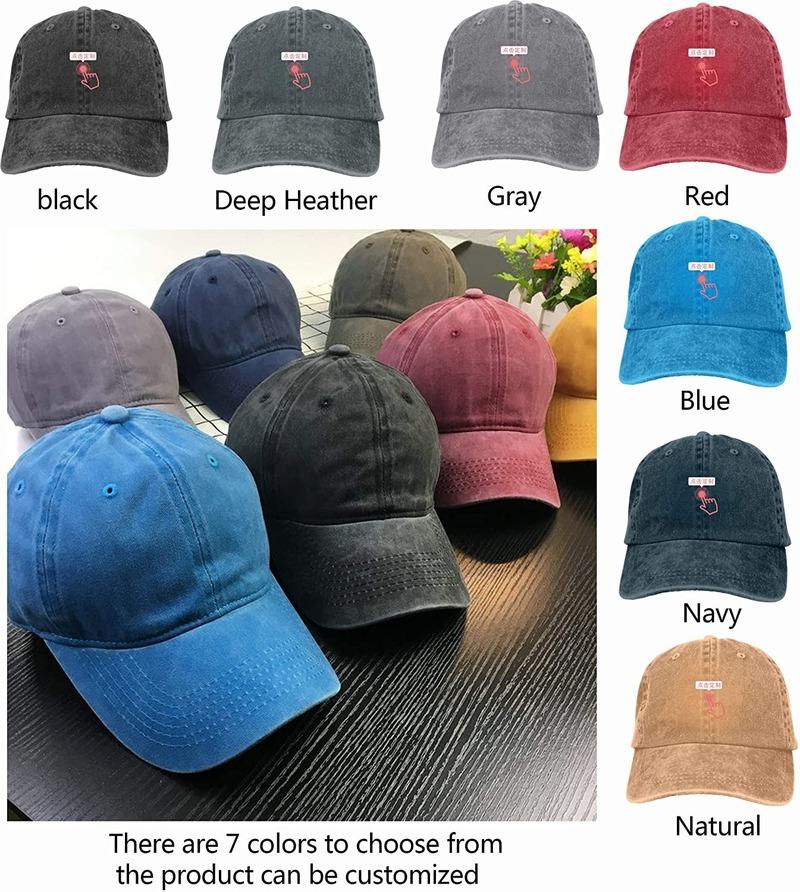 Amo i Tacos Cappellini da camionista Cotone Profilo basso Cappellino da baseball Unisex Cappelli Snapback regolabili Lavato Distressed Vintage Cappello da papà