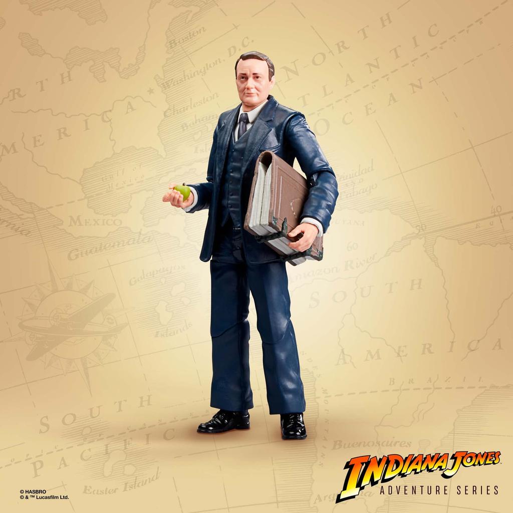 Indiana Jones Adventure Indiana Jones and the Raiders of the Lost Marcus Brody Belloc action figure set Series Ark, & René (Ark Showdown), 6-inch