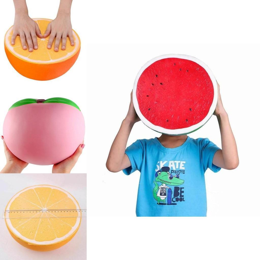 Colossal Soft Squishy Watermelon Orange Strawberry Peach Slow Rising Squeeze Toy