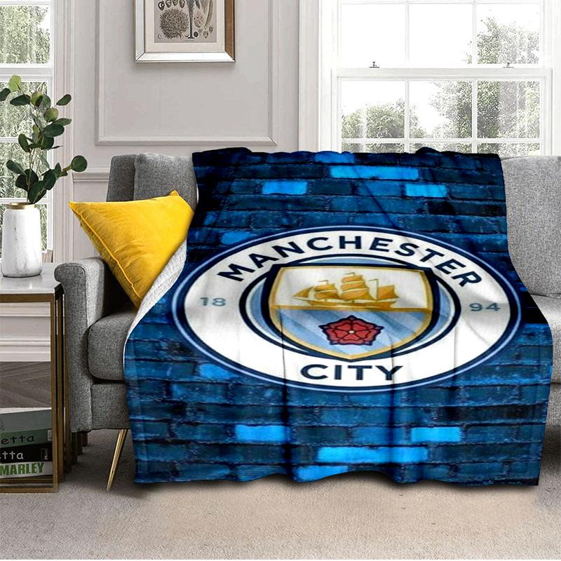 City Football Club Printed Throws Blanket Soft Flannel Blankets for Couch Bed Gifts for Men Women Picnic Blanket Christmas Gifts