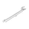 Stainless Steel Extended Chain Water Drop Tail Chain Love Tail Chain Vacuum Furnace Electroplating Necklace Bracelet Diy Jewelry