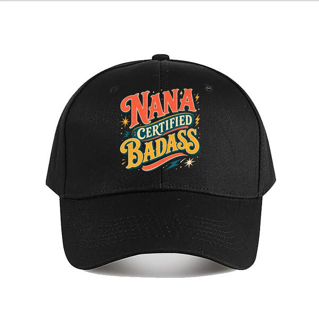 Nana Certified Badass Retro Letterin Baseball Cap Fashion Outdoor Sports Sunhat Unisex Snapback Cap Womens