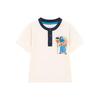 Kids Boy's Bear Head Color-Block Short Sleeve T-Shirt