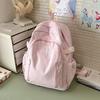 Summer New Water Canvas Bag Literary Japanese Female Lazy Wind Small Backpack Simple Solid Color Female Backpack