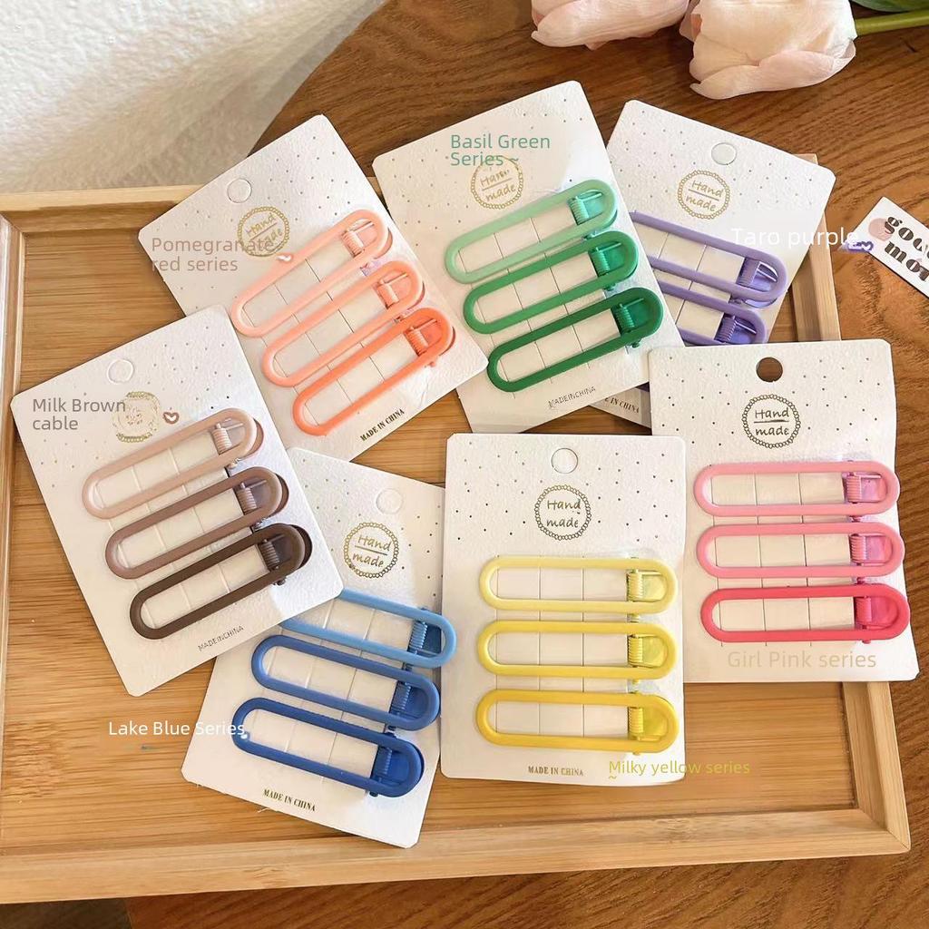 4-Piece Gradient Brown Duckbill Hair Clip Set